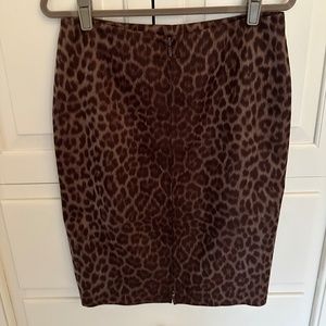Doncaster Animal Print Pencil Skirt, Size 8
